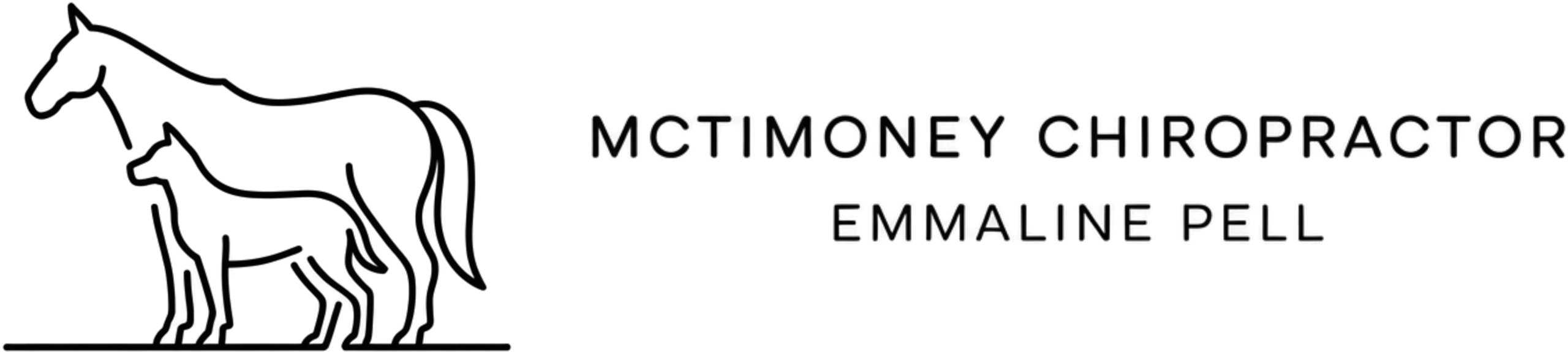 Horse & Dog Chiropractor Logo